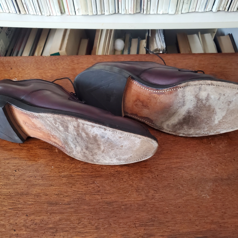 Allen Edmonds Hillcrest Mens Size 13 Cordovan Leather Oxfords Dress Shoes - Picture 3 of 5